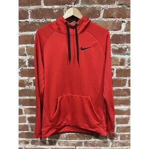 Nike Men's Pullover Dri-Fit Hoodie Red Large